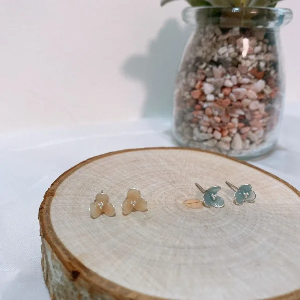 微花·耳環 *.｡☂ 銀線款 | 鈦鋼