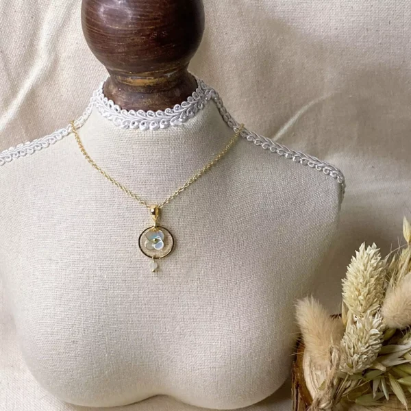 生辰石小花·項鍊 *.｡☂  | 黃銅