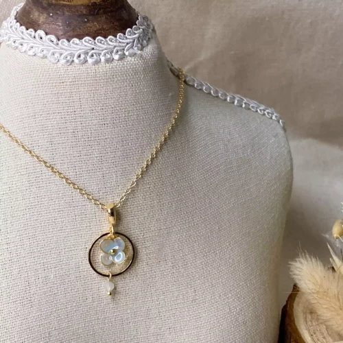 2503140508644492 生辰石小花·項鍊 *.。☂ | 黃銅