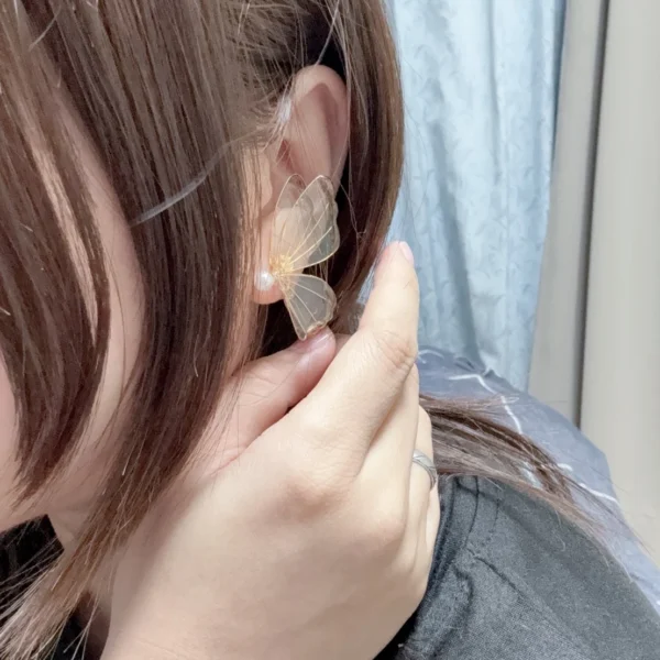 曦光蝴蝶·耳環 *.｡☂ | 鈦鋼