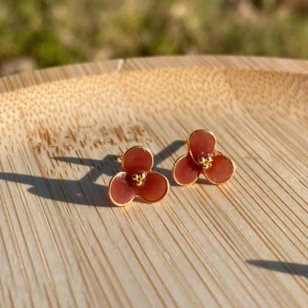 微花·耳環 *.｡☂ 金線款 | 鈦鋼