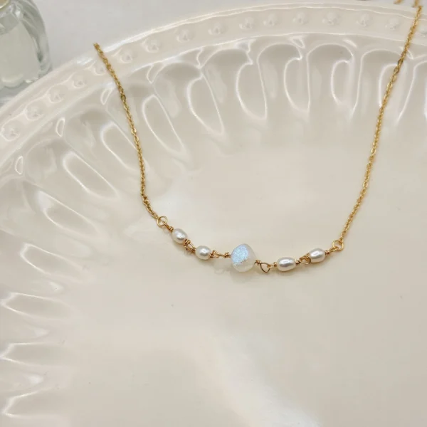 北國之藍-捷克珠珍珠·項鍊*.｡☂ 珍珠天然石系列 | 美國注金