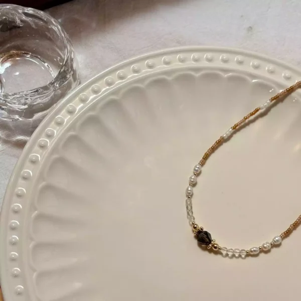 暮光 crepuscolo·項鍊*.｡☂ 珍珠天然石系列 | 黃銅