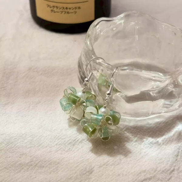 LINE_ALBUM_緞帶球-新版_250919_1 緞帶球·耳環 *.。 ☂ | 黃銅