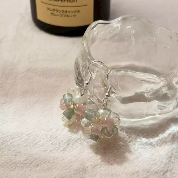 LINE_ALBUM_緞帶球-新版_250919_2 緞帶球·耳環 *.。 ☂ | 黃銅