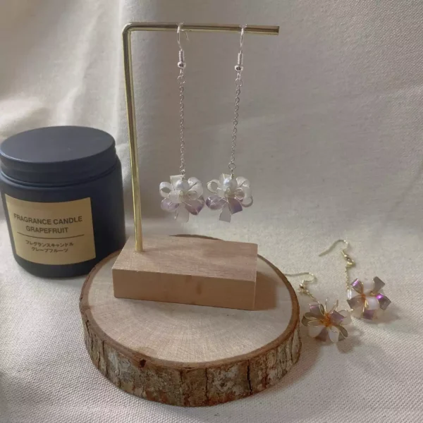 LINE_ALBUM_韶光 緞帶球_250303_1 緞帶球·耳環 *.。 ☂ | 黃銅