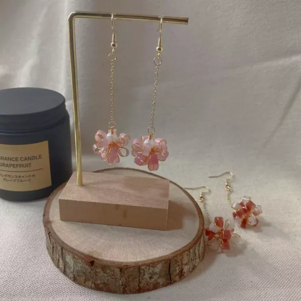 LINE_ALBUM_韶光 緞帶球_250303_6 緞帶球·耳環 *.。 ☂ | 黃銅