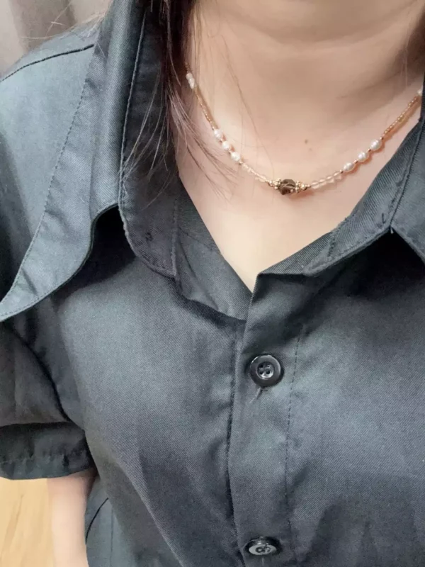 暮光 crepuscolo·項鍊*.｡☂ 珍珠天然石系列 | 黃銅