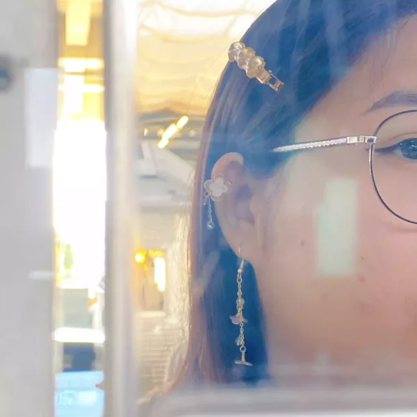 花開漫漫·耳骨夾 *.｡ ☂ | 黃銅