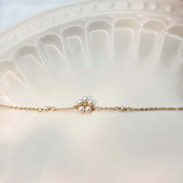 珍珠小花·手鍊*.｡☂ 珍珠天然石系列 | 美國注金