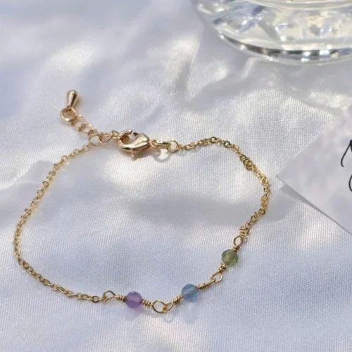 39sx1-er7q6 糖果三重奏·手鍊*.。☂ 珍珠天然石系列 | 美國注金