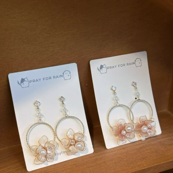 9FC07137-2BEE-4BAF-8D2D-9E7C262AA2F5 浪花·耳環 *.。 ☂ | 黃銅