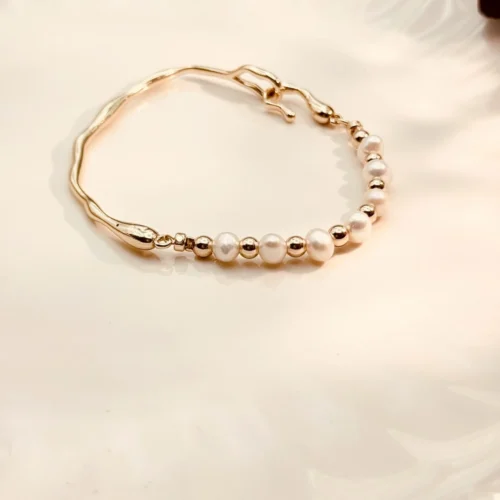 LINE_ALBUM_20251017_251017_127 林間月光·手鍊*.。☂ 珍珠天然石系列 | 黃銅