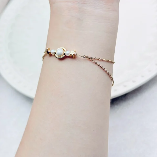 星語之戀·手鍊*.｡☂ 珍珠天然石系列 | 黃銅