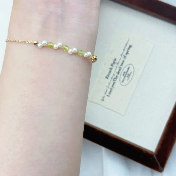 晨露詩篇·手鍊*.｡☂ 珍珠天然石系列 | 美國注金