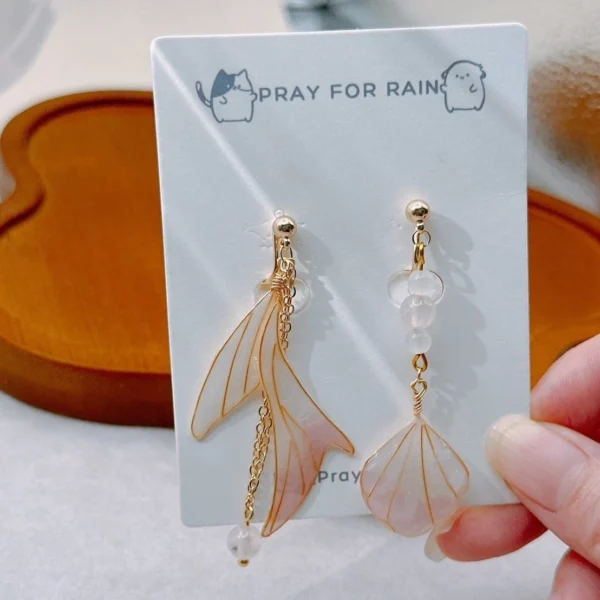 夢幻魚尾·耳環 *.｡ ☂ | 黃銅