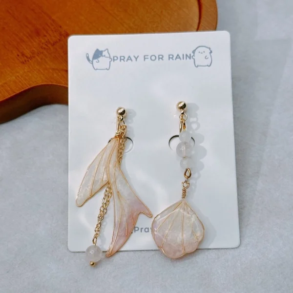 夢幻魚尾·耳環 *.｡ ☂ | 黃銅