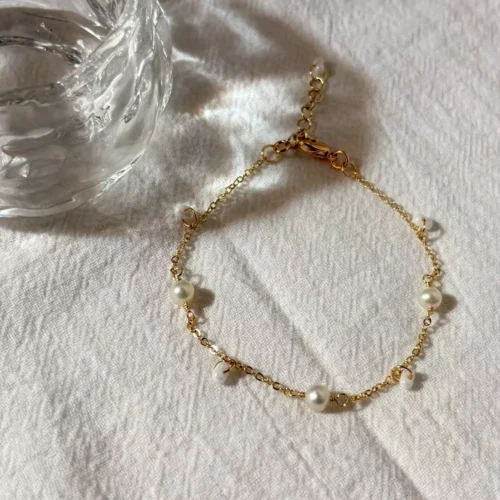 LINE_ALBUM_奶油米珠珍珠手鍊_251014_5 奶油米珠珍珠·手鍊*.。☂ 珍珠天然石系列 | 美國注金