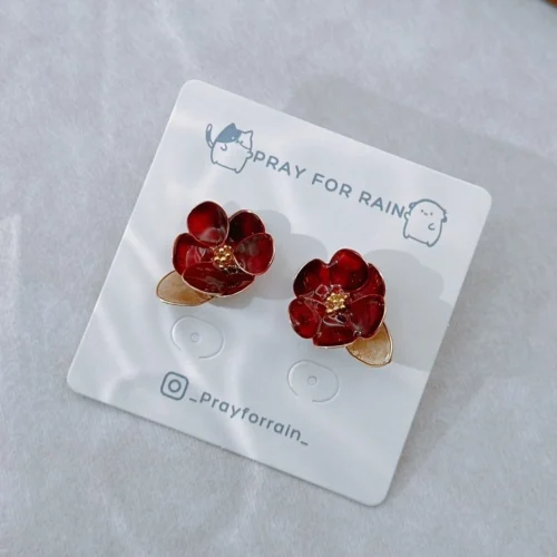 LINE_ALBUM_山茶花開 0 戒指 0_250102_3 山茶花開·耳環 *.。 ☂ | 鈦鋼