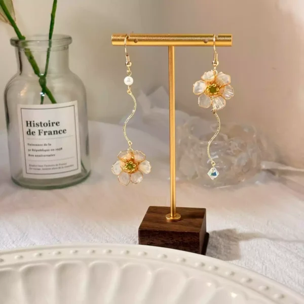 山荷花·耳環 *.｡ ☂ | 黃銅