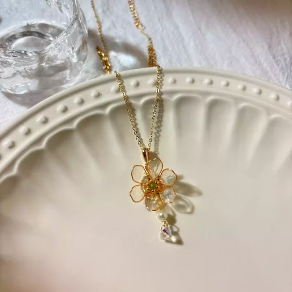 山荷花·項鍊 *.｡☂  | 黃銅