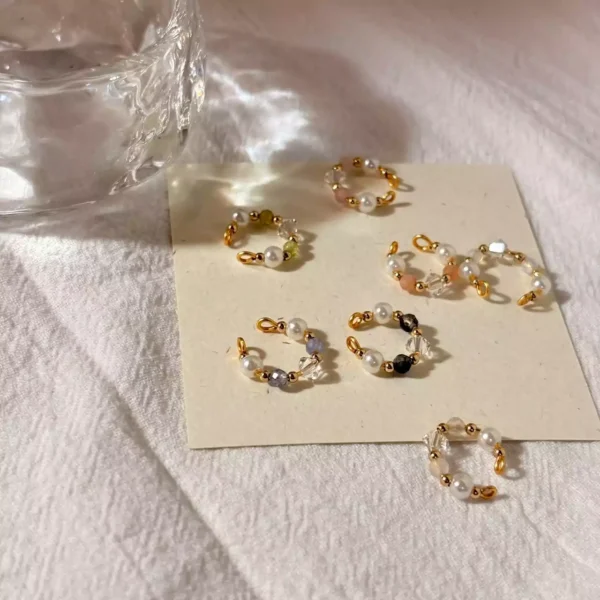 拾光水晶·耳骨夾 *.｡ ☂ | 黃銅