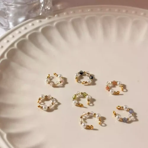 拾光水晶·耳骨夾 *.｡ ☂ | 黃銅