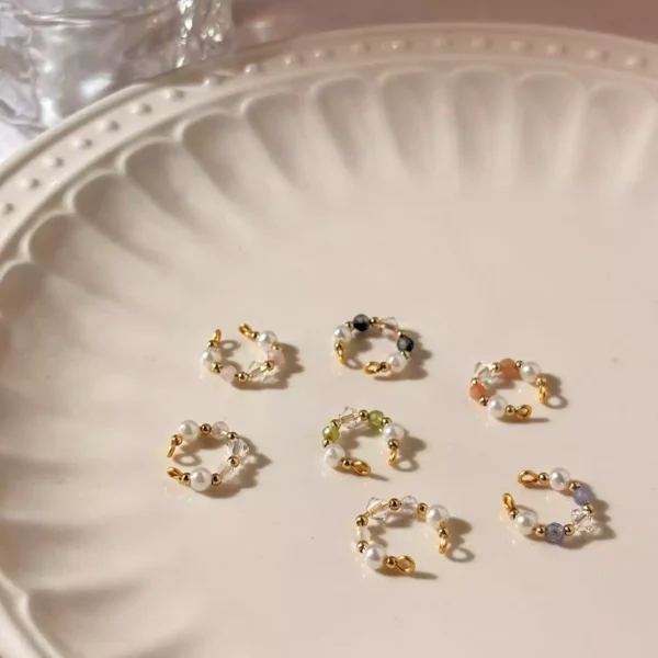 拾光水晶·耳骨夾 *.｡ ☂ | 黃銅