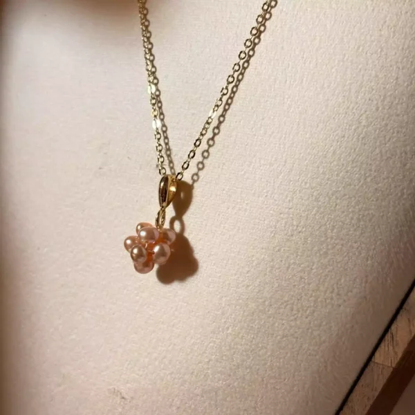 桃氣珍珠·項鍊*.｡☂ 珍珠天然石系列 | 美國注金