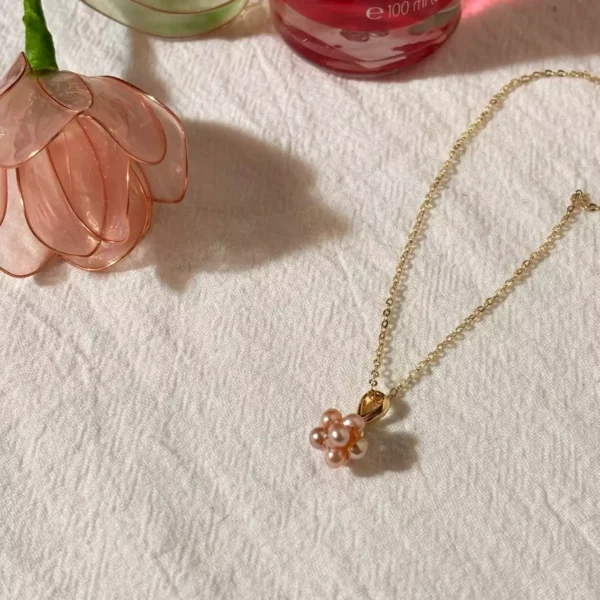 桃氣珍珠·項鍊*.｡☂ 珍珠天然石系列 | 美國注金