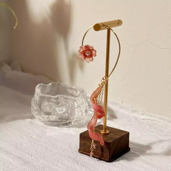 LINE_ALBUM_櫻花緞帶耳掛_251022_3 櫻花緞帶·耳掛 *.。 ☂ | 黃銅