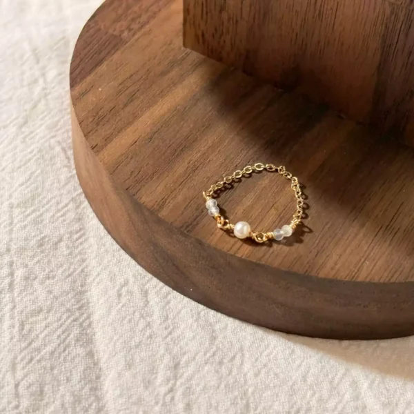 月之花環·鍊戒*.｡☂ 珍珠天然石系列 | 美國注金