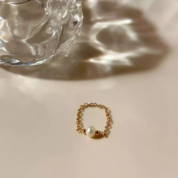 氣質鍊戒*.｡☂ 珍珠天然石系列 | 美國注金