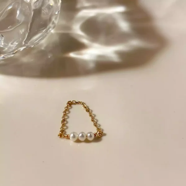 氣質鍊戒*.｡☂ 珍珠天然石系列 | 美國注金