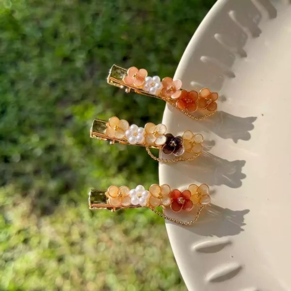 花信之年·髮夾 *.｡ ☂  | 黃銅