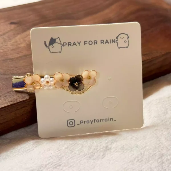 花信之年·髮夾 *.｡ ☂  | 黃銅