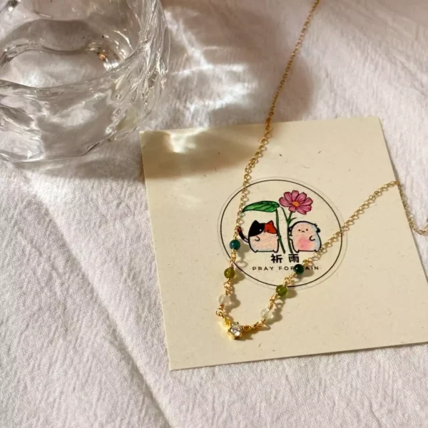 茉莉公主·項鍊*.｡☂ 珍珠天然石系列 | 美國注金