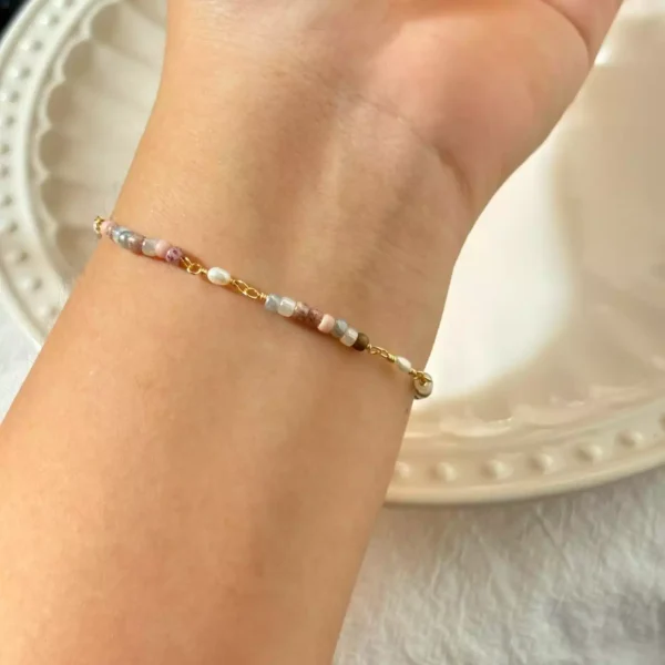 莫內花園·手鍊*.｡☂ 珍珠天然石系列 | 美國注金