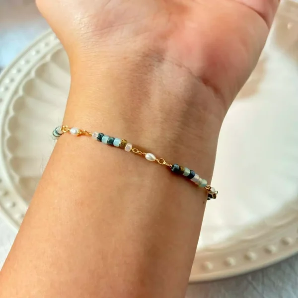 莫內花園·手鍊*.｡☂ 珍珠天然石系列 | 美國注金