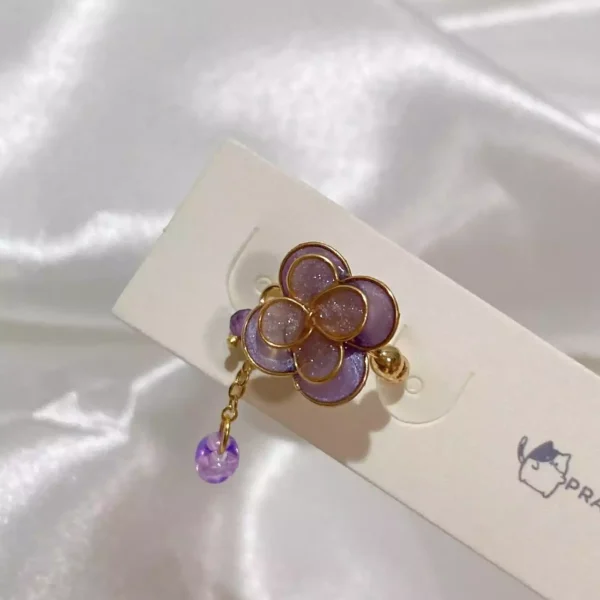 花開漫漫·耳骨夾 *.｡ ☂ | 黃銅