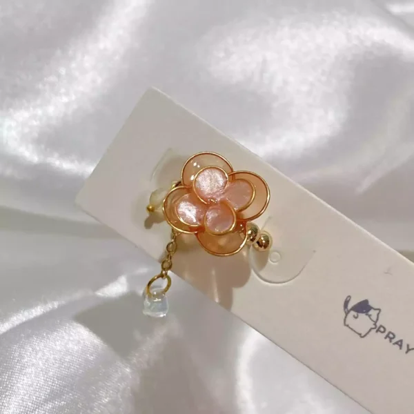 花開漫漫·耳骨夾 *.｡ ☂ | 黃銅