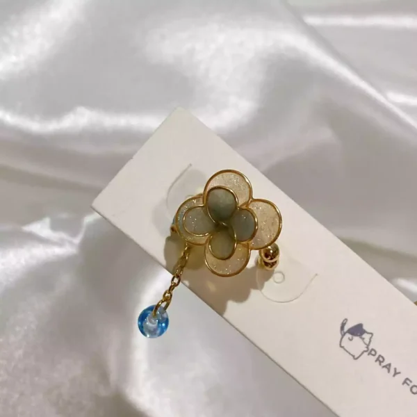 花開漫漫·耳骨夾 *.｡ ☂ | 黃銅