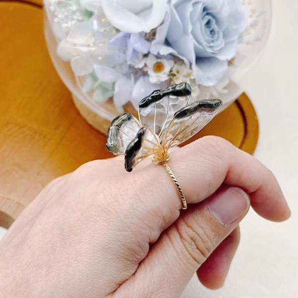曦光蝴蝶·戒指 *.｡☂ | 黃銅