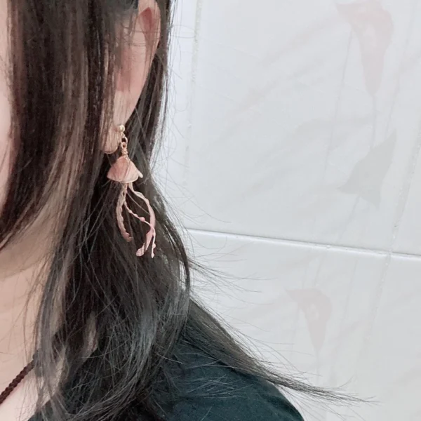 S__59580462_0-11 悠游水母·耳環*.。☂ | 黃銅