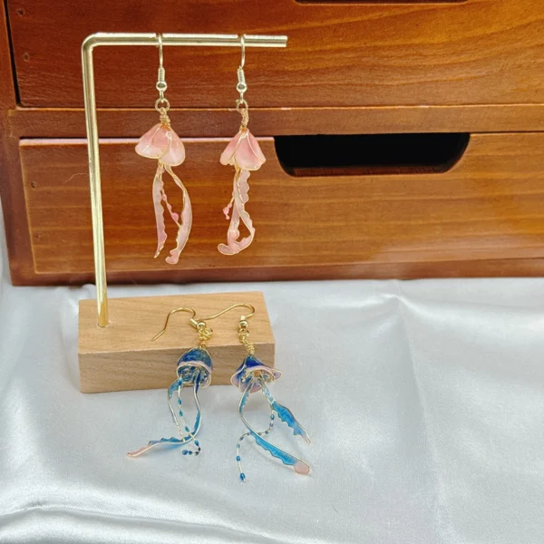 S__60022803_0 悠游水母·耳環*.。☂ | 黃銅