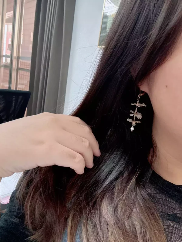 c3a1w-odyl3 波光粼粼·耳環 *.。 ☂ | 黃銅