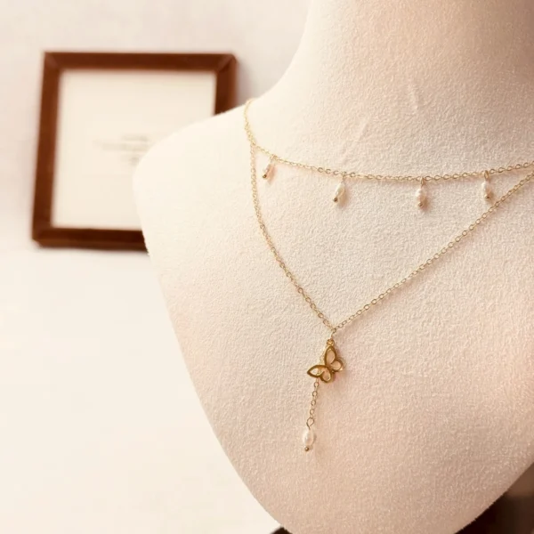 賽姬之吻·項鍊*.｡☂ 珍珠天然石系列 | S925純銀