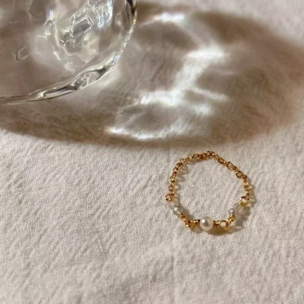 月之花環·鍊戒*.｡☂ 珍珠天然石系列 | 美國注金