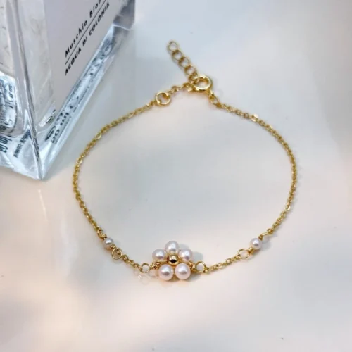 iend7-afn8v 珍珠小花·手鍊*.。☂ 珍珠天然石系列 | 美國注金