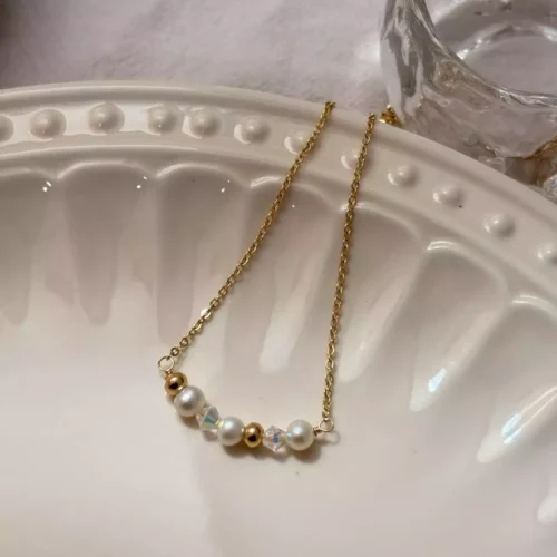 維納斯的微笑·項鍊*.｡☂ 珍珠天然石系列 | 美國注金